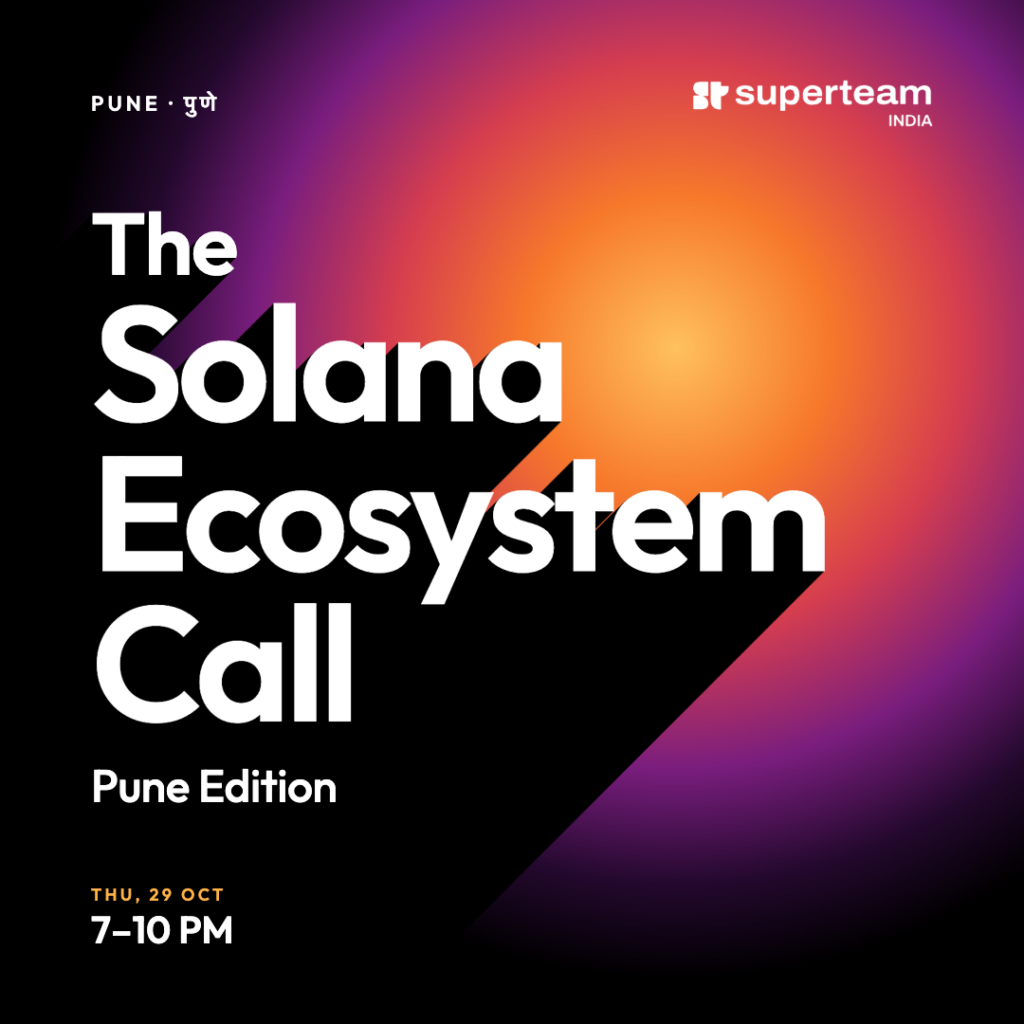 Solana Ecoyststem Call Pune - Private Gathering