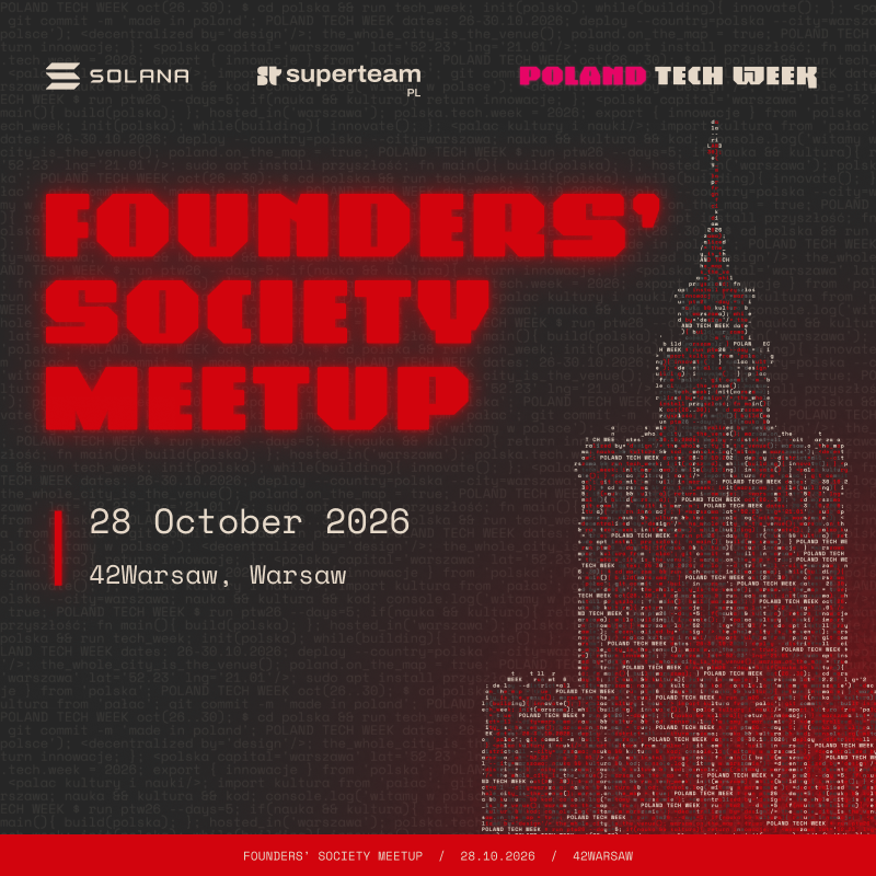 FOUNDERS' SOCIETY MEETUP