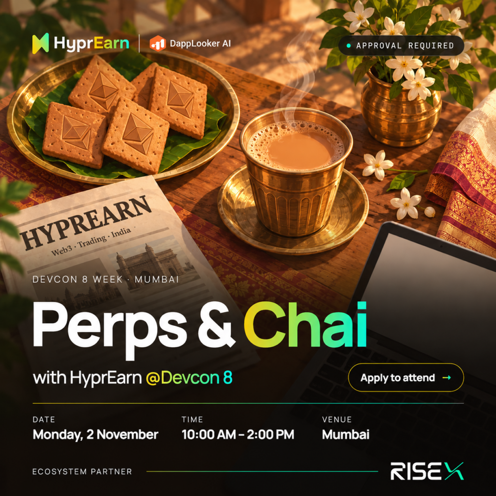 Perps & Chai with HyprEarn @Devcon 8